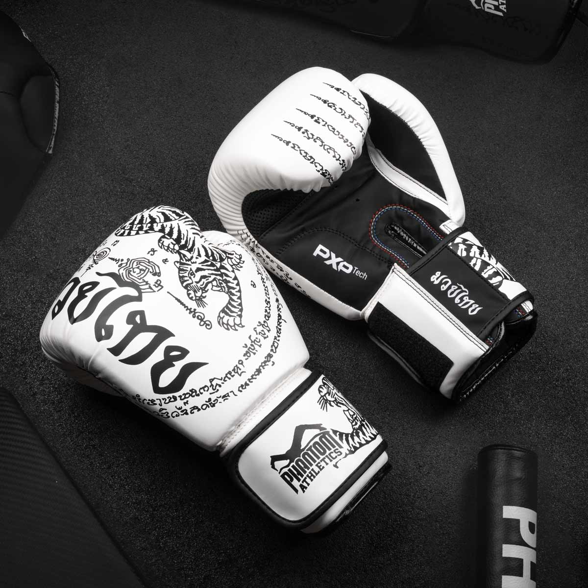 Boxhandschuhe Muay Thai - Weiß - Image 4