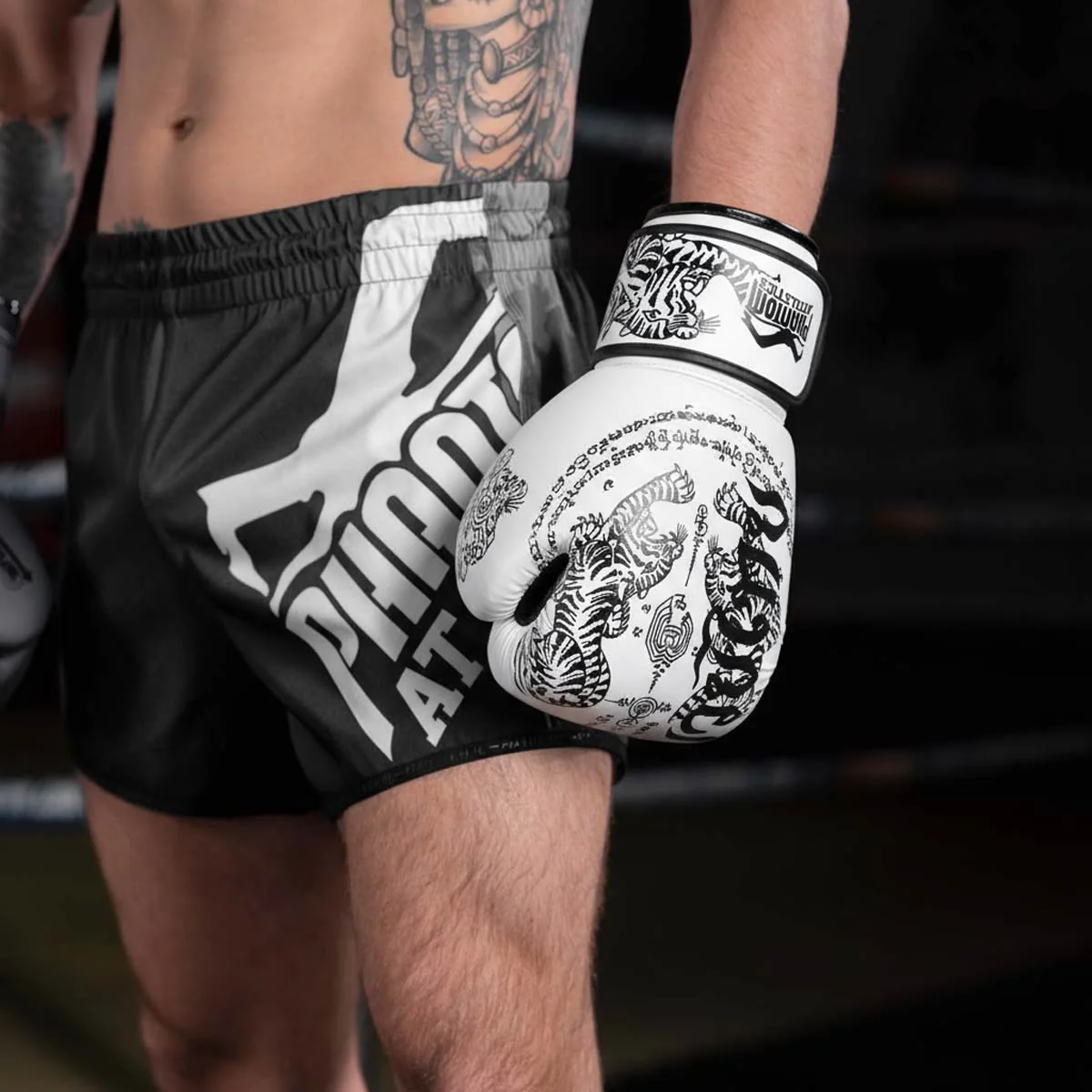 Boxhandschuhe Muay Thai - Weiß - Image 7